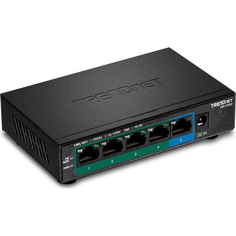 Conmutador Trendnet Tpe-Tg52 5 Puertos RJ-45 Gigabit (10/100/1000) Poe (1/4)