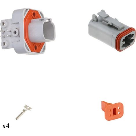 Kit connettore serie DT13 femmina 4 vie da C.S. G003