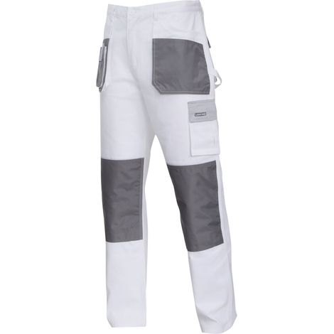 Pantalones blancos y grises, 100% algodón, "S (48)", CE, lahti (1/3)