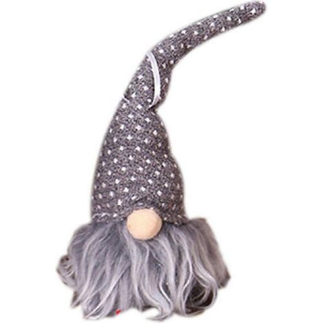 Pendentif lumineux pour sapin de Noël, poupée gnome à suspendre, décoration de Noël pour la maison et les fêtes