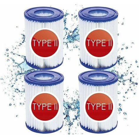 4 cartouches de filtre de piscine type II - for Bestway de type ii - Convient pour Bestway 58383 58387 - Cartouche filtrante pour piscine Bestway 530/800 gal/h. (1/5)