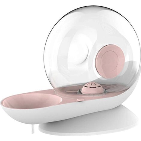 Chat chien eau fontaine Snail Shaped automatique Drinker pour chats animaux eau Dispenser Filter grand Drinking bol rose (1/5)