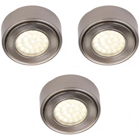 Litecraft Under Cabinet Light 1.5 Watt LED Warm White Fitting - Satin Nickel (1/3)