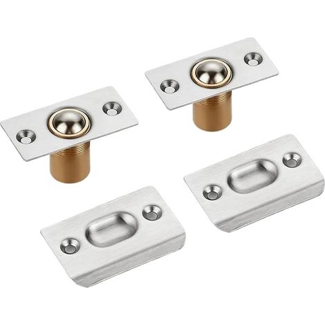 Lot de 8 loquets porte à bille réglables, verrous placard roulement (1/5)
