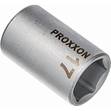 PROXXON 2223416 - Vaso corto hex 1/2 17 mm, Nero (1/4)