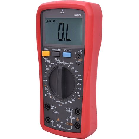UNI T UT890C Multifunktions-Digitalmultimeter mit 6000 Zählern, manueller Bereichsanzeige und True-RMS-Messung (1/5)