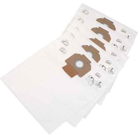 Lot de 5 sacs ATTIX (302004000, 107419591) Aspirateur NILFISK, MATRA / DORO MATRA