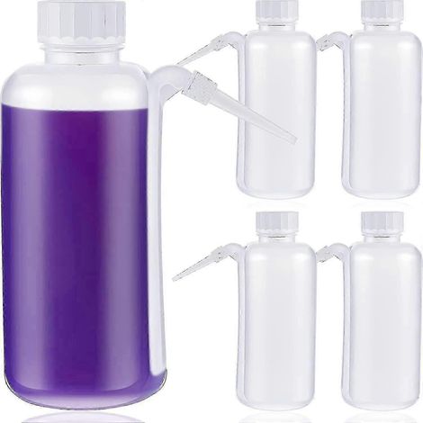 Ensemble de 5 bouteilles souples pour coupes de communion 2026 - Bouteilles souples en plastique alimentaire, paille latérale, distribution de jus anti-gouttes, 500 ml chacune (1/5)