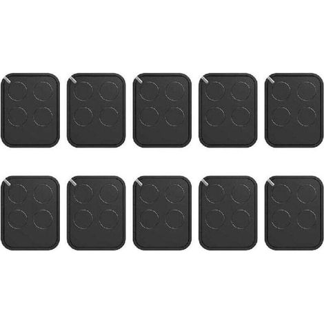 Kompatibel mit NICE Era ON2 ON4 FLO4RE Garagentor-Fernbedienungen mit Rolling Code, 10er-Pack.