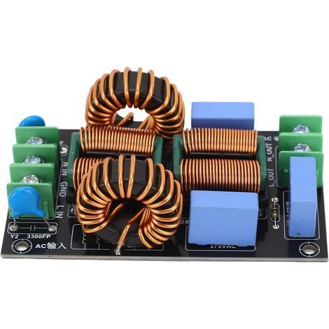 20-A-3-stufiger EMI-Filter, hervorragende Rauschunterdrückung, Audioverstärker, Netzteilplatine (110–250 V Wechselstrom) (1/5)