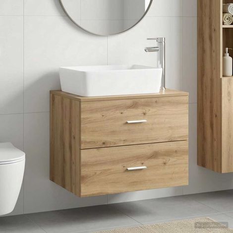 Set di mobili per il bagno Rovere Artigianale vidaXL (1/5)