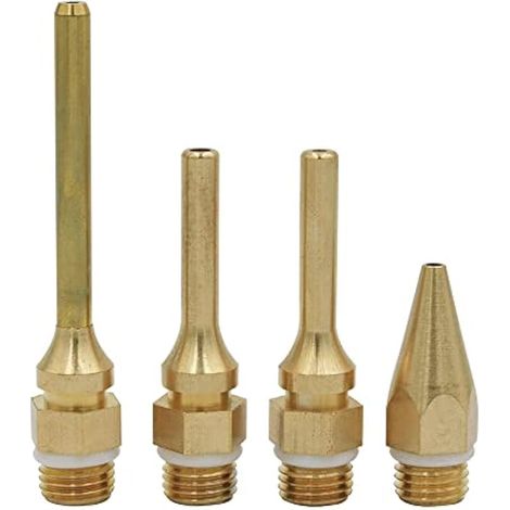4 pièces embouts de pistolet à colle chaude, filetage 10,8 mm, embouts en cuivre de rechange, diamètre 2 mm et 3 mm (1/5)