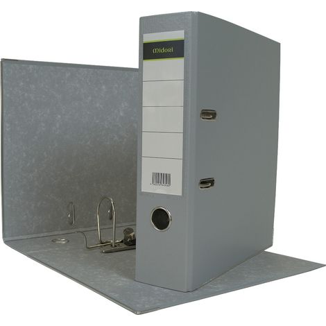 320 x Ordner A4 8 cm PP Kunststoff Grau Aktenordner Briefordner Breit 80 mm