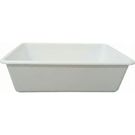 Bacinella frigo bianca 5 litri certificata per alimenti 34x24 h10 Vaschetta contenitore per la conservazone e lavorazione cibi e trasporto ideale uso professionale pizzeria ristoranti hotel pub