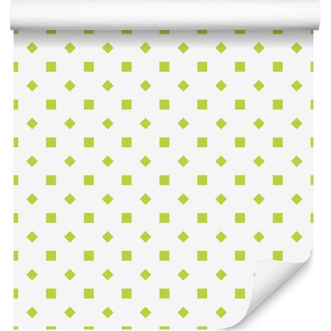 Papier peint à pois blancs et crème, petit détail pour salon et chambre 50x1000 cm (1/5)