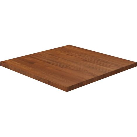 Dessus de table Plateau De Table Plan de travail carré Marron foncé60x60x2,5cm Bois chêne traité BZTHBS692367 (1/4)