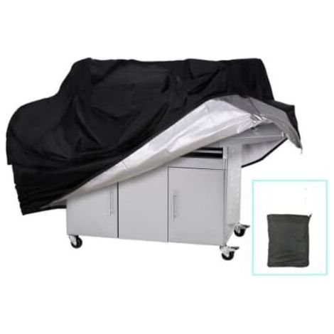 Housse pour Barbecue,Housse Résistante pour Barbecue Gaz étanche à la Poussière et Anti-UV,Couverture de Barbecue Indéchirable avec Sac de Rangement 145 x 61 x 117 cm(Polyester) (1/5)