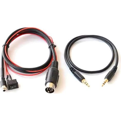 Câble audio AUX voiture 8 broches femelle + mâle adapté aux Nissan Teana JK230, JM230, JK200 (2004-2008). (1/5)