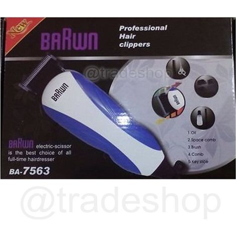 TRADE SHOP - Taglia Capelli Professionale Barwn Elettrico Taglia Barba Rasoio Con Cavo - (1/2)