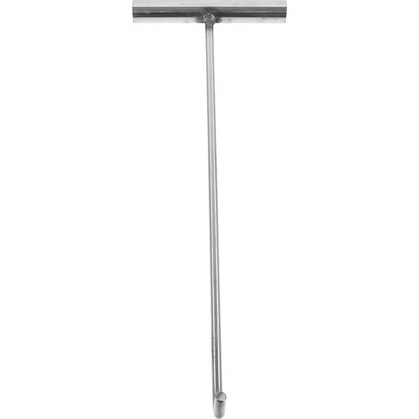 Crochet de levage de couvercle d'égout en acier inoxydable - Outil de levage pratique pour couvercle de regard - Poignée stable - Inoxydable - Polyvalent - Pour portes et charges lourdes (1/5)