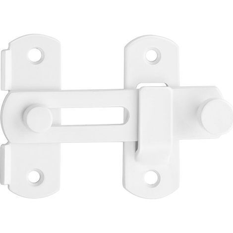 Interior Door Lock Exterior Door Latch, Toggle Latch Closure Stainless Steel Gate Lock for Window, Cupboard and Garden, White, 2.5MM Thickness, (1/5)