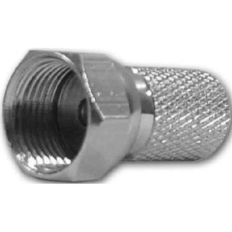 Connecteur de fils - TELEVES - PREISNER FST70 F - Métal argenté - Diamètre 7mm - Connecteur F