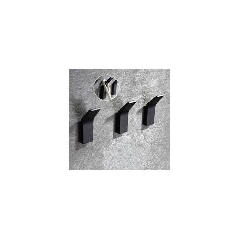 BRAVIX Gancio adesivo 3 pezzi Gancio da parete per bagno, antiruggine e impermeabile Porta asciugamani con adesivo per accappatoio, cappotto, asciugamano, chiavi, borse, casa