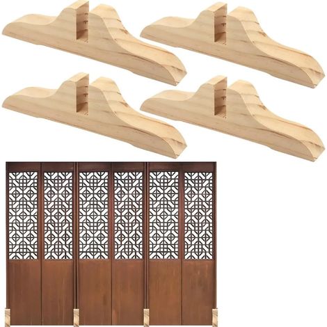 Ein Set aus 5 Faltwänden, Trennwandhalterungen aus Holz mit Schrauben, geeignet für Faltwände in Wohnungen und Hotels. (1/5)