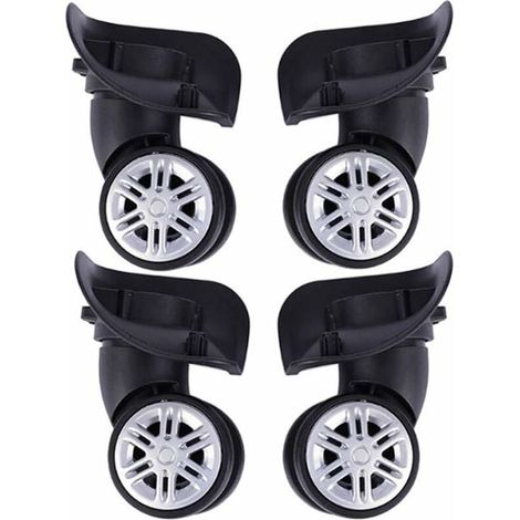 Roues De Valise De Rechange Pour Bagages Universelle Remplacement De La Roue Roulettes Valise De Voyage Bagages Valise Roue Gauche Et Droite Ensemble D'Accessoires De Réparation 2 Paire