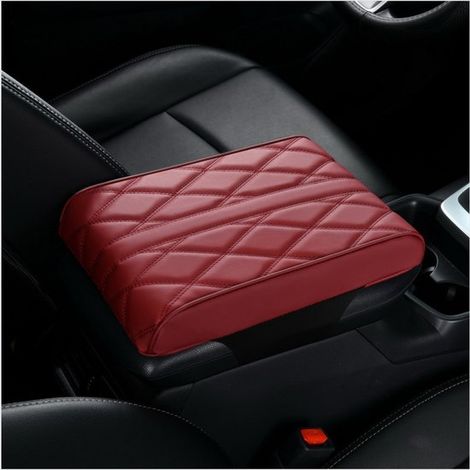 Tappetino per bracciolo auto in memory foam, 33 x 21 x 5 cm Tappetino per bracciolo auto in pelle, copri console centrale, copri bracciolo universale per auto (1/4)