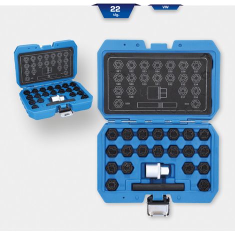 Brilliant Tools Felgenschloss-Sortiment für VW, 22-tlg. (1/5)