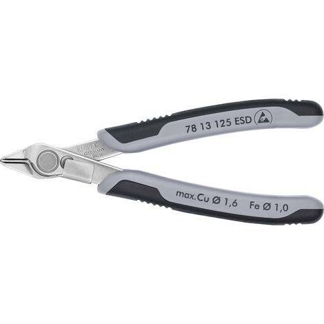 KNIPEX 78 13 125 ESD Electronic Super Knips® ESD con manici multicomponente 125 mm
