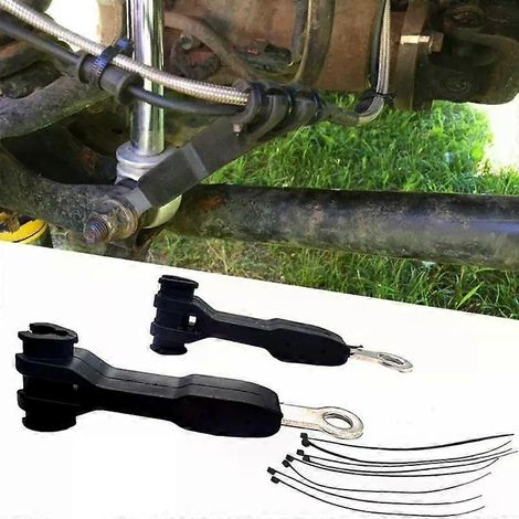 1101255 Bremsleitungsanker-Bremsschlauchhalterungs-Trennsatz für Jeep Wrangler JK JL 2007- 2- und 4-Türer (Schwarz) (1/4)