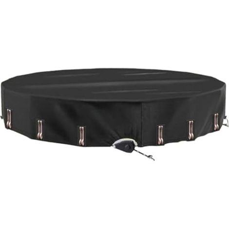 Bâche de protection solaire ronde pour piscine hors sol, avec cliquet à serrage rapide, pour 3 m à 5,9 m (1/5)