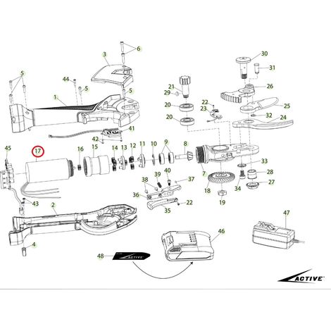 ORIGINAL ACTIVE motor tijera tigercut 35 modelo 025952