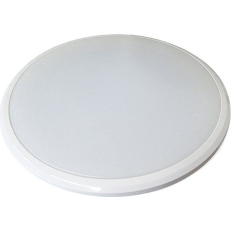 Plafoniera A Led Slim Da Soffitto 28W 220V Bianco Caldo Rotondo Diametro 380mm Ultrapiatta