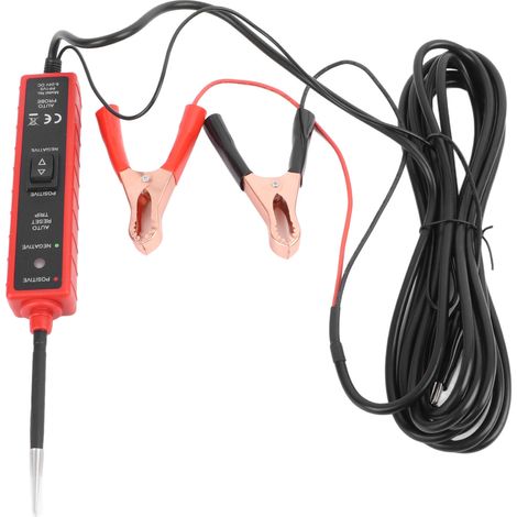 Testeur de circuit électrique précis 6 à 24 V, détecteur de circuit, outil de diagnostic du système électrique pour voiture, bateau et moto (1/5)