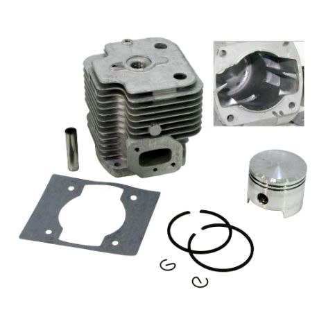 Zylinderkolbensatz EB650 Gebläsemotor Segmente Ø 48 mm KASEI 1E48FP-2