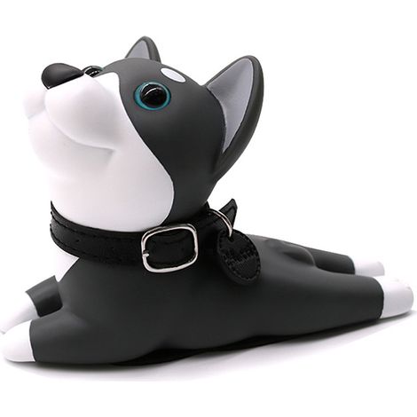 Bloc-porte dessin animé chien gris mignon, calage de porte décoratif sans perçage pour maison bureau (1/5)