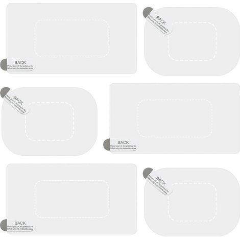 Film de protection pour pare-brise lot de 6 films adhésifs électrostatiques transparents pour caméras embarquées (1/5)