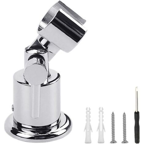 (mit Schrauben), Duschkopfhalter aus Metall, 180-Grad-Brausehalter, Duschkopfbefestigung, verstellbarer Duschkopfhalter, Wandhandbrausehalter (1/5)