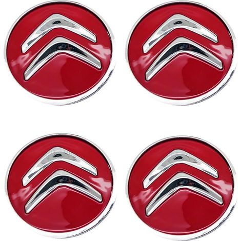 4 Pièces Auto ABS Cache moyeux, pour Citroen Picasso Aircross Grand C5 Wagon (60MM) Capuchons Centre Roue Anti-poussière Étanches Antirouille Décoration Accessoires (1/5)