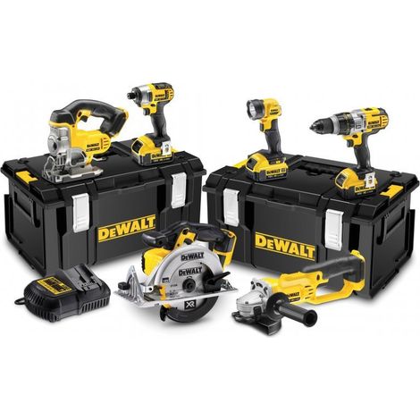 DeWalt DCK692M3 18v XR Li-Ion 6 Piece Cordless Kit 3x4.0 Ah XR Batteries 2 Cases (1/5)