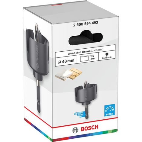 Bosch Lochsäge mit Aufsteckhalter Wood and Drywall, 48 x 25 mm