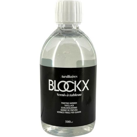 Vernis à tableau - BLOCKX - Flacon en verre - Brillant - Incolore - Résine synthèse