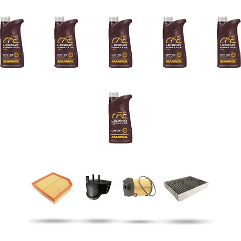 Kit tagliando 4 FILTRI e 6L OLIO compatibile con Volvo XC40 2.0 D4 AWD 140Kw dal 2017 (1/5)