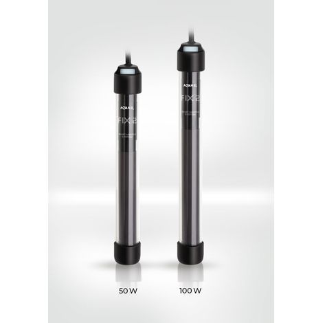 Aquael Fix2 - riscaldatore elettronico pretarato a 25°C per acquari - Wattaggio Riscaldatori e lampade terrario: 100W (1/4)