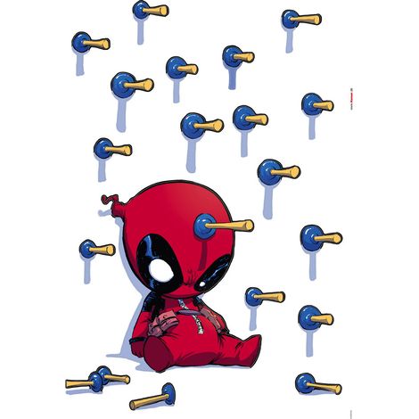 Stickers muraux- Deadpool Shootout (1/2)