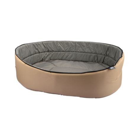 Panier ovale pour animaux - Taupe / Gris - L 40 x l 22 cm - Livraison gratuite (1/5)