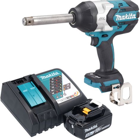 Clé à chocs sans fil Makita DTW 1005 RT1 18 V 1360 Nm 3/4" Brushless + 1 batterie 5,0 Ah + chargeur